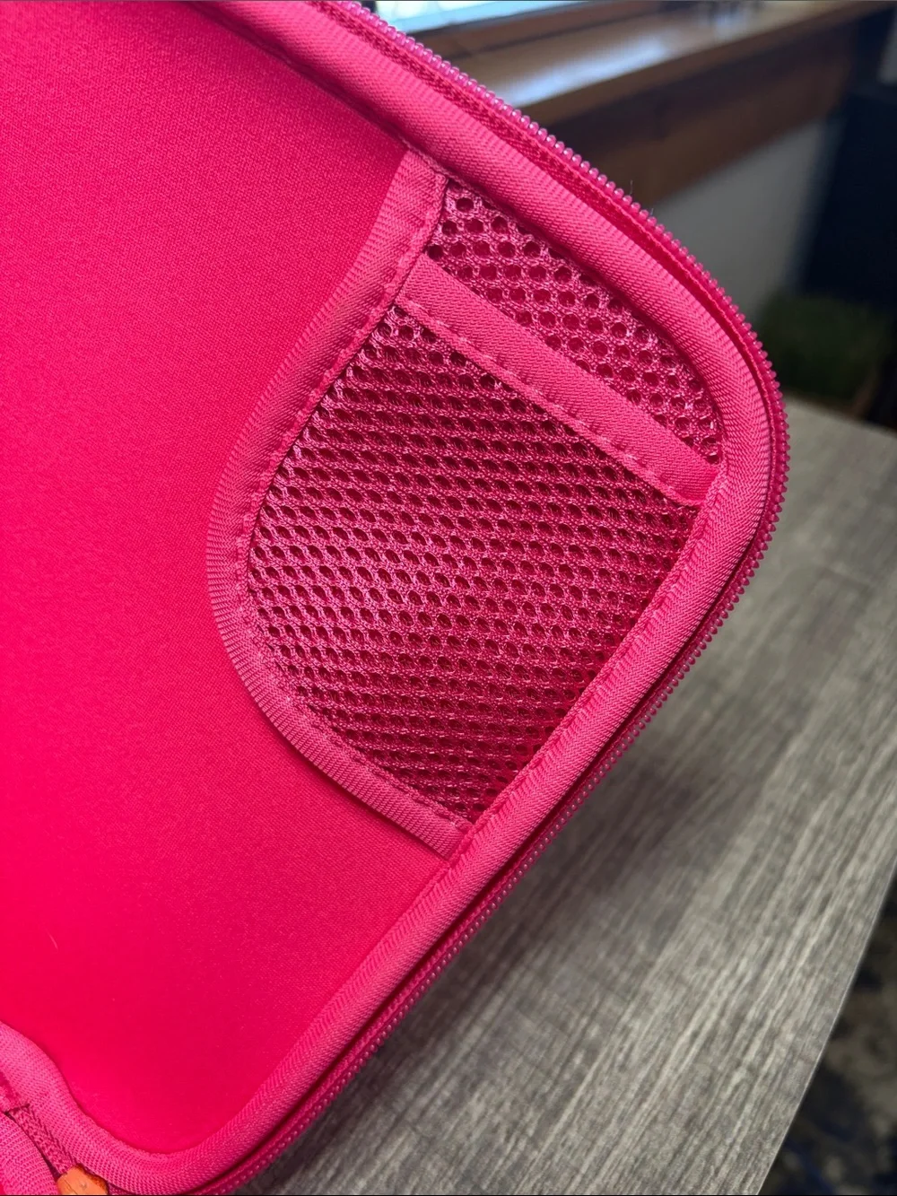 Lily Pulitzer Hot Pink Floral Tablet Sleeve with Faux Pearl Necklace & Ring